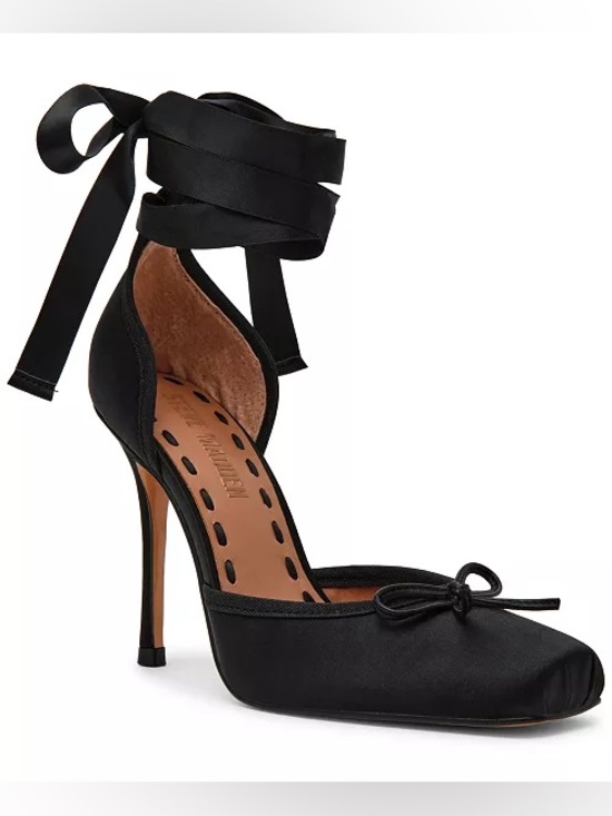 Steve Madden Shoes - Steve Madden Women's Larina Lace-Up High-Heel Ballet Pumps